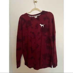 Victoria Secret Tie dye Red Sweater